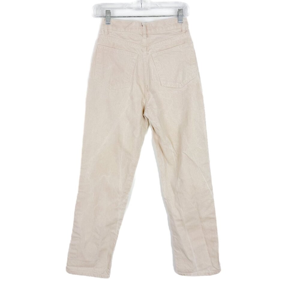 Reformation Sandy Tonal Reworked High Rise Relaxed Straight Jeans Size 25 GUC - Picture 7 of 11
